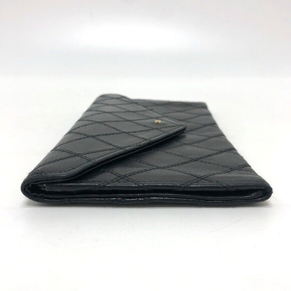 CHANEL Black Lambskin Leather Wallet - Picture 4 of 16